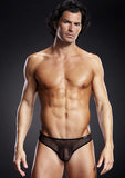 Pro-Mesh Solid Back G-String - Black - Small/Medium