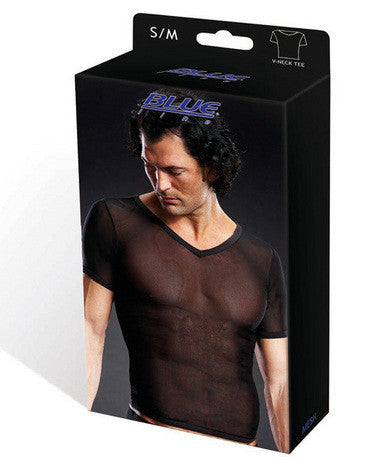 Pro-Mesh V-Neck Tee - Black - Small/Medium