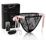 Turn Me On Vibrating Panties - Black Ribbon - Petite/Small