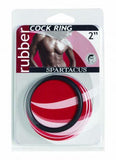 Black Rubber Cock Ring - 2 Inch