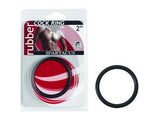 Black Rubber Cock Ring - 2 Inch