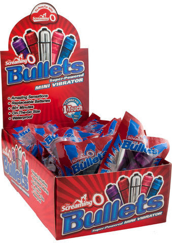 The Screaming O Bullets -  Assorted Colors - 20 Count  Box