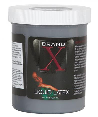 Brand X Liquid Latex - Black - 8 oz.