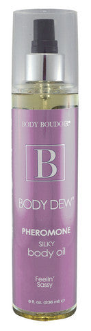 Body Dew Pheromone Silky Body Oil - Feelin Sassy - 8 oz.