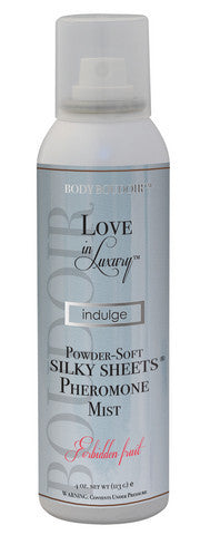 Love In Luxury Indulge Powder Soft Silky Sheets Pheromone Mist - Forbidden Fruit - 4 oz.