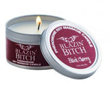 Blazing Bitch, Black Cherry PHEROMONE Soy Massage Candle - 4 oz.