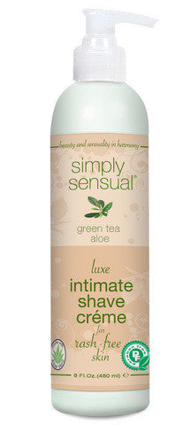 Simply Sensual Luxe Intimate Shave Cream - Green Tea Aloe