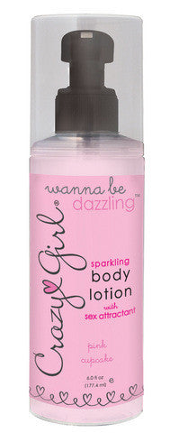 Crazy Girl Wanna Be Dazzling Sparkling Body Lotion - Pink Cupcake
