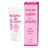 Crazy Girl Wanna Be Naughty Sex Arousal Creme .5 oz.