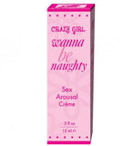 Crazy Girl Wanna Be Naughty Sex Arousal Creme .5 oz.