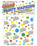 X-Rated Birthday Party Napkins 2 Ply - 8 Count