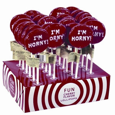 I'm Horny Lollipops - 24 Count With Display