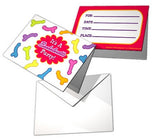 Risque Bachelorette Party Invitations and Envelopes- 8 Count