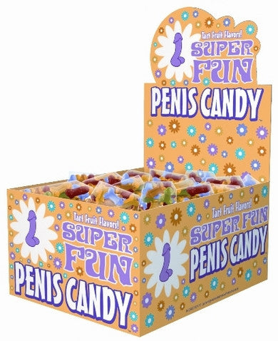 Super Fun Penis Candy - 100 Bag Count with Display