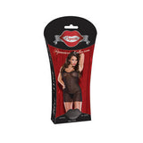 Diamond Mesh Chemise With Adjustable Straps