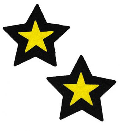 Black and Yellow Star Pasties Pack