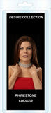 Rhinestone 3 D-Ring Choker
