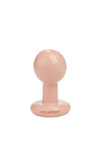 Round Butt Plug - Small - White