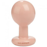 Round Butt Plug - Medium - White