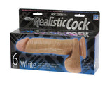 The Realistic Cocks - 6-inch - White
