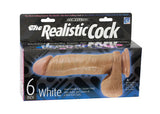 The Realistic Cocks - 6-inch - White