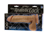 The Realistic Cocks 8-inch - White