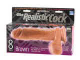 The Realistic Cocks 8-inch- Mulatto