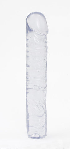 Crystal Jellies Classic Dong 10-Inch - Clear