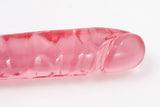 Crystal Jellie's Jr. Double Dong 12-Inch - Pink