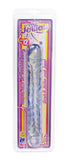Crystal Jellie's Jr. Double Dong 12-Inch - Clear