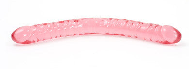 Crystal Jellies Double Dong 18-inch - Pink