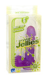 Crystal Jellies Ballsy Cock With Suction Cup 6-inch - Purple