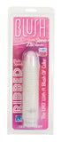 Blush UR3 Ribbed Sleeve On 7.5-inch Vibrator - Clear