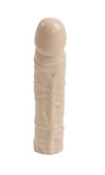 Veined Vibrator Sleeve 8-inch - White