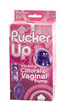 Pucker Up Vibrating Vaginal And Clitoral Pump - Purple