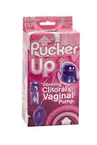 Pucker Up Vibrating Vaginal And Clitoral Pump - Purple