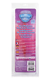 Radiant Gems Veined Slim Dong 8-inch - Red