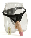 Vac-U-Lock Vibro 8-inch UR3 Cock with Ultra Harness