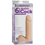 Vac-U-Lock Platinum Edition 6-Inch Realistic Cock - White