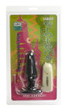 Vibro Erotems Butt Plug - Medium - Black