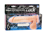 The Original Vibro Realistic Cock 6-inch - White