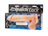 The Original Vibro Realistic Cock 6-inch - White