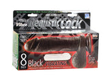 The Original Vibro Realistic Cock 8-inch - Black