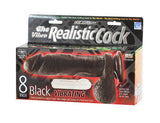 The Original Vibro Realistic Cock 8-inch - Black