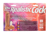 The Original Vibro Realistic Cock 6-inch - Brown
