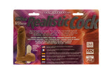 The Original Vibro Realistic Cock 8-inch  - Brown