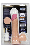 The Realistic Cock UR3 Vibrating 6-inch - White