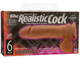 The Realistic Cock UR3 Vibrating 6-inch - Brown