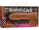 The Realistic Cock UR3 Vibrating 8-inch - Brown