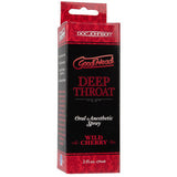 Goodhead Deep Throat Oral Aneshetic Spray 2 oz. - Wild Cherry